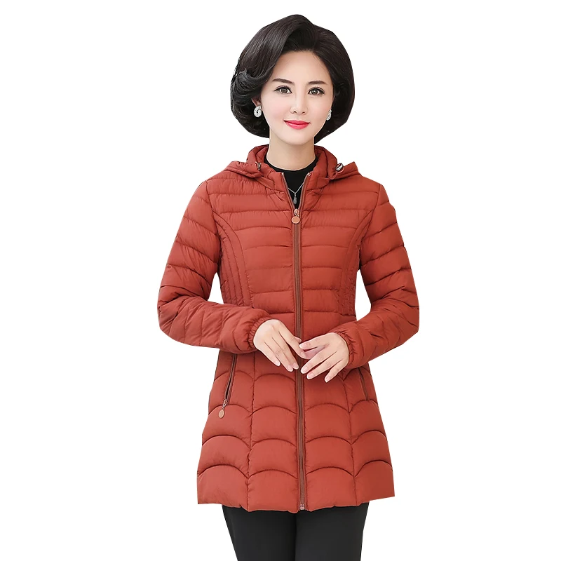 New Style Winter Women's Jacket Fashion Long Solid Slim