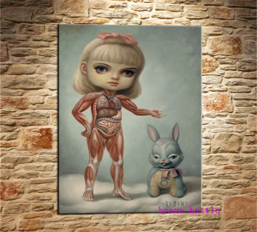 Mark Ryden детская живопись на холсте в стиле странного темного мира, гостиная, спальня, домашний декор, Современная роспись, художественная