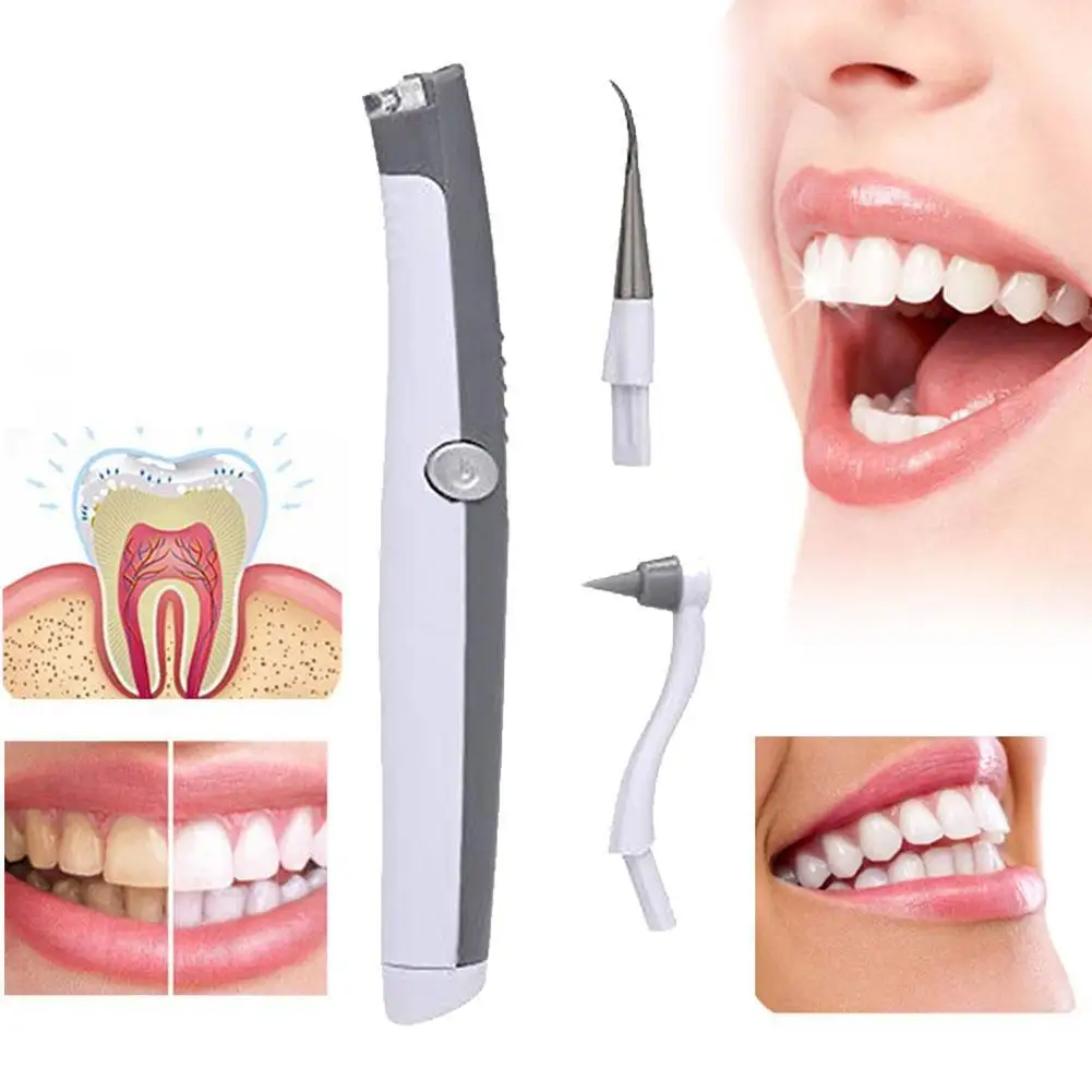 

Electric Teeth Whitening Kit Ultrasonic Tooth Stain Teeth Whitening Clean Machine Portable Power No Batteries Dental Cleaning