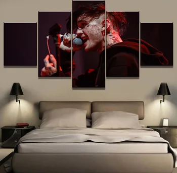 

5 Pieces HD Print Large Lil Peep Music Poster Decoracion Paintings on Canvas Wall Art for Home Decorations Wall Decor