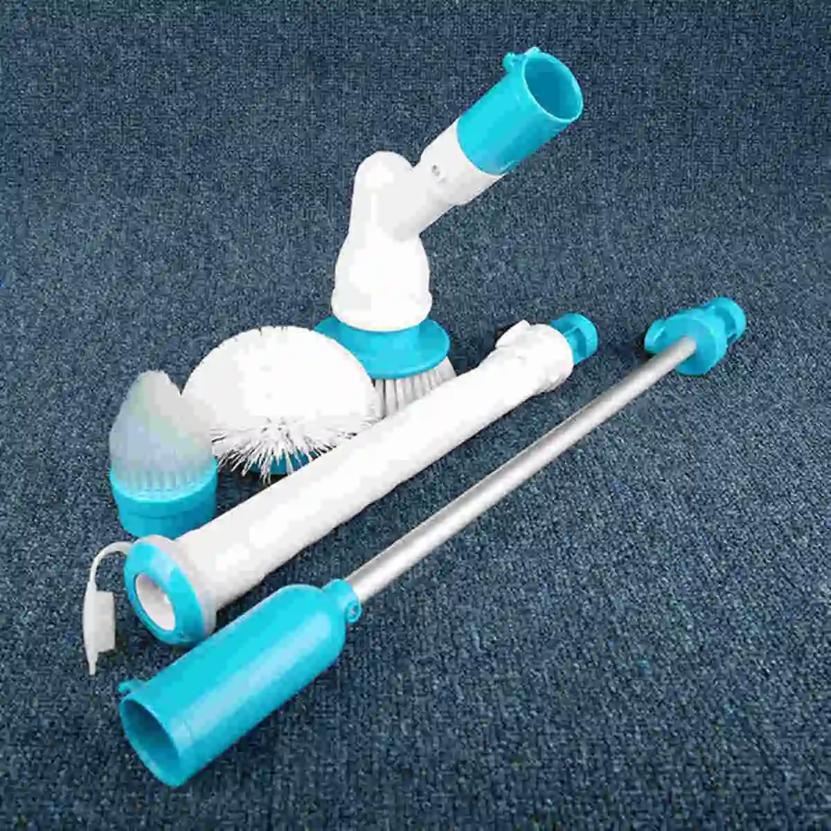 1 set Electric Cordless Toilet Tiles Power Floor Cleaner Brush Mop Scrubber ABS New
