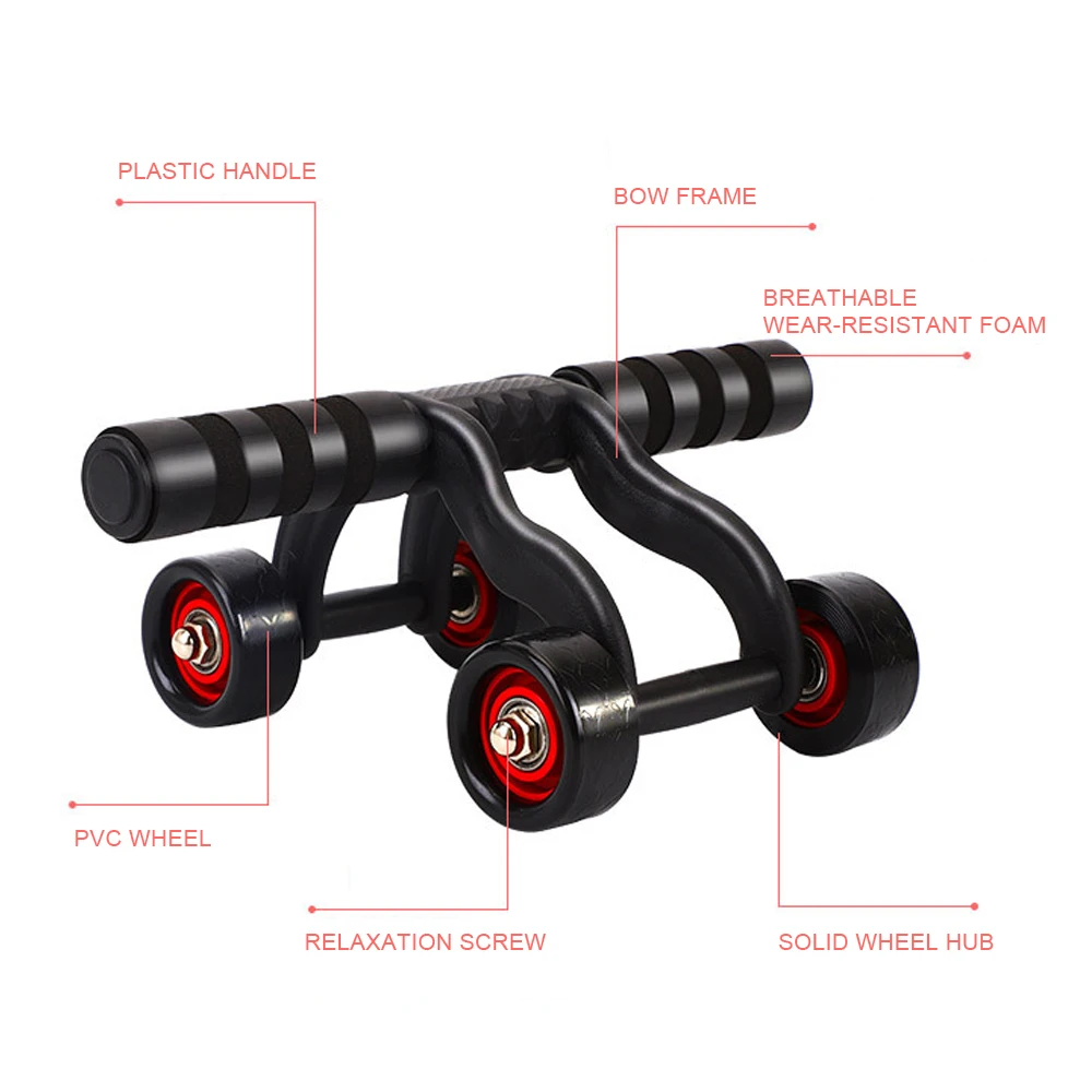 DMAR Ab Roller Abdominal Wheel Roller Trainer Fitness Equipment Gym Home Exercise Body Building Ab roller Belly Core Trainer