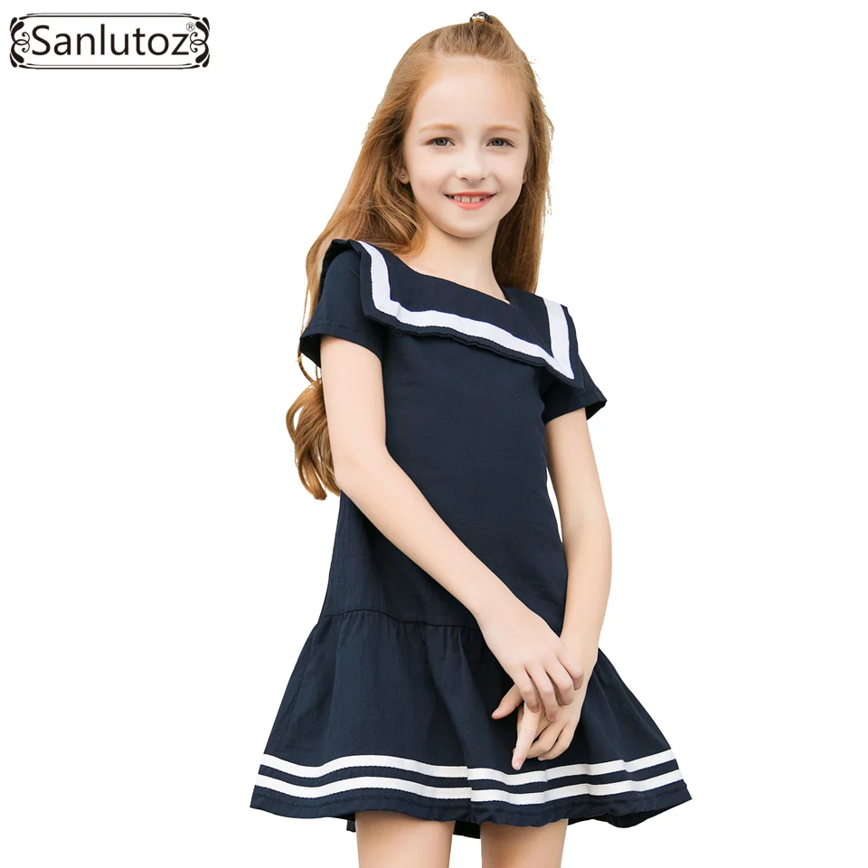 Sanlutoz-vêtements d'été pour filles | En coton, tenue à manches courtes, pour enfants en bas âge, flambant neuf