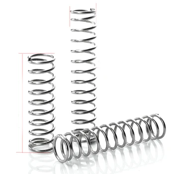 

10pcs 304 stainless steel spring pressure spring short compression spring Wire diameter 0.9* outside diameter 9* length 10-50