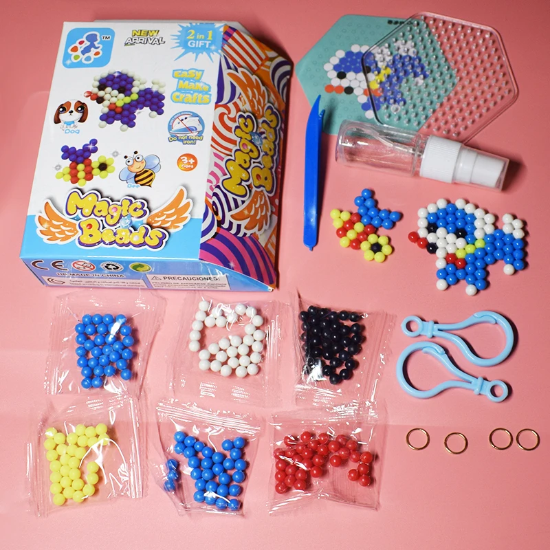 Perler Pegboard бисер набор игрушек для детей Diy воды Aqua Bead собака и пчелы предохранитель головоломки дети головоломки для девочек и мальчиков