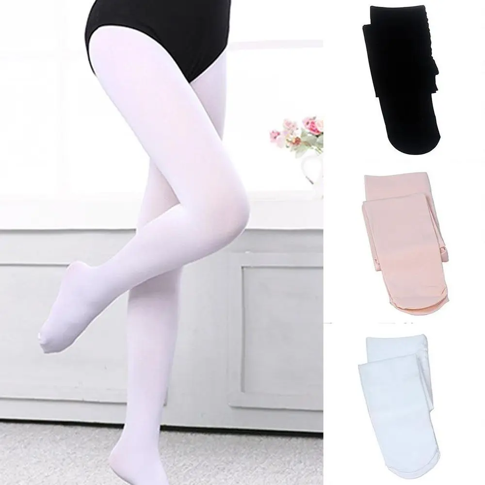 Kids Girls Gymnastics Ballet Dance Leotard Tights Pantyhose Long