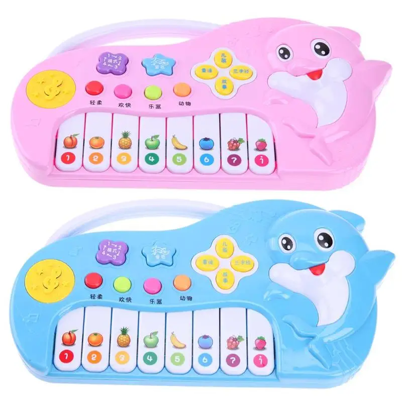 

Kids Musical Instrument Toy Dolphin Electronic Musical Toys Infant Story Song Early Educational Learning Toys Gift for Children
