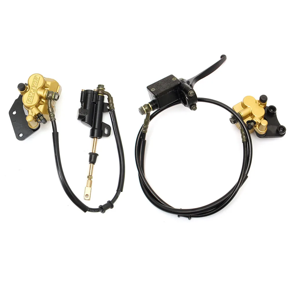 

1 Pair 12mm Hydraulic Front Rear Disc Brake Caliper Lever Pad for 50cc 110cc 125c Pit Bike NR-shipping