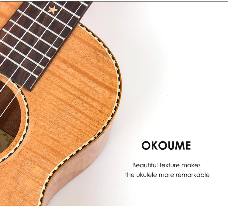 Kmise Baritone Гавайская гитара 30 дюймов из красного дерева Ukelele Uke 4 струны Гавайская гитара