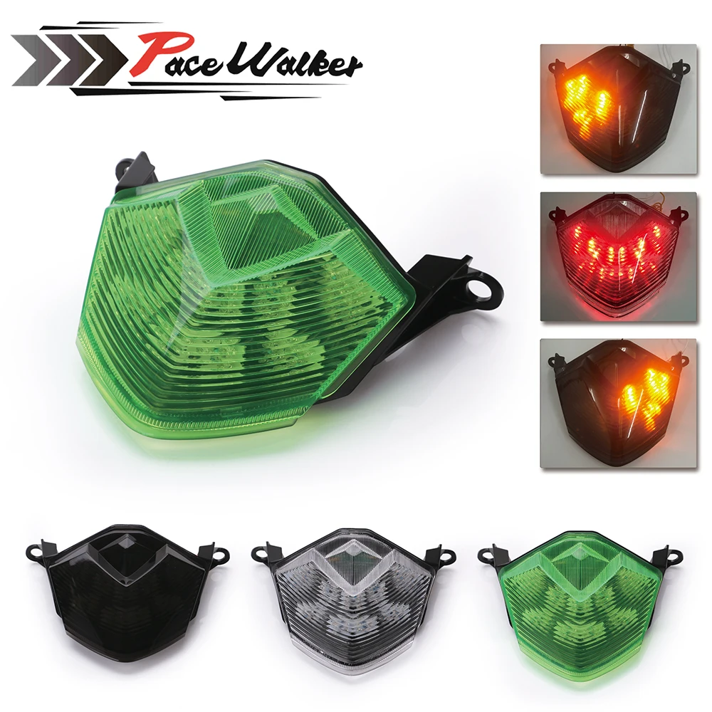 

Free Shipping Motorcycle Turn Signal Light Tail Stop Brake Integrated Lamp LED Tail Light For KAWASAKI ZX-10R 2008-2010 ZX-6R