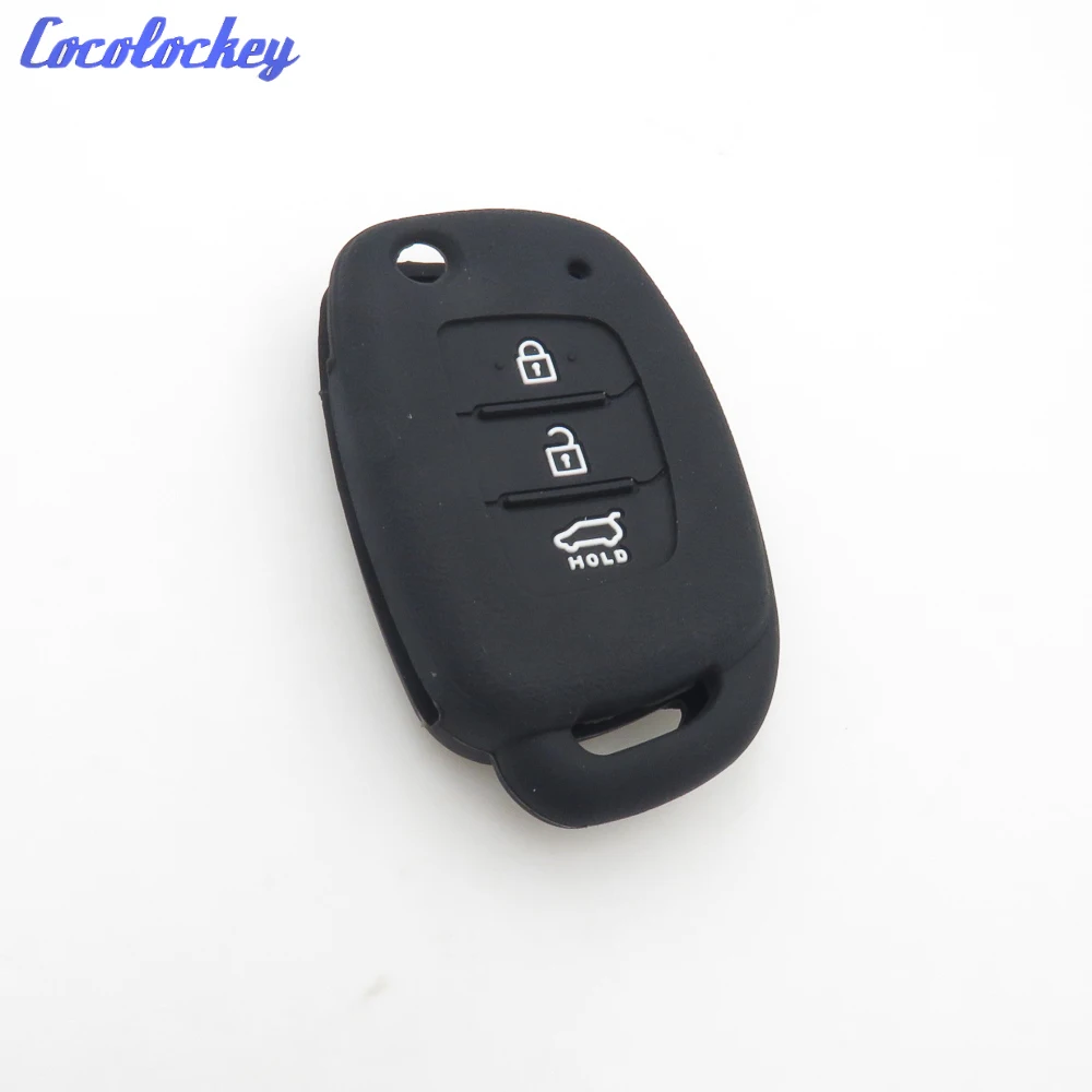 Cocolockey силиконовый чехол для автомобильного ключа Hyundai Ix35 IX45 IX25 I10 I20 I30 HB20 Sonata Verna