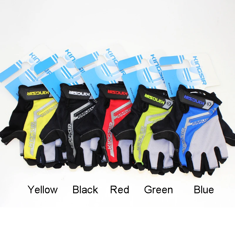 KINGSIR MTB Bike Cycling Gloves men women Half Finger Breathable gym Motorcycle Racing Gloves S XXL fitness cross weight lifting 6