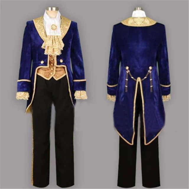 Movie Beauty And The Beast Prince Tuxedo Cosplay Costume Movie Beauty And The Beast Prince Tuxedo Cosplay Costume Stage Custom Made Suit Full Set