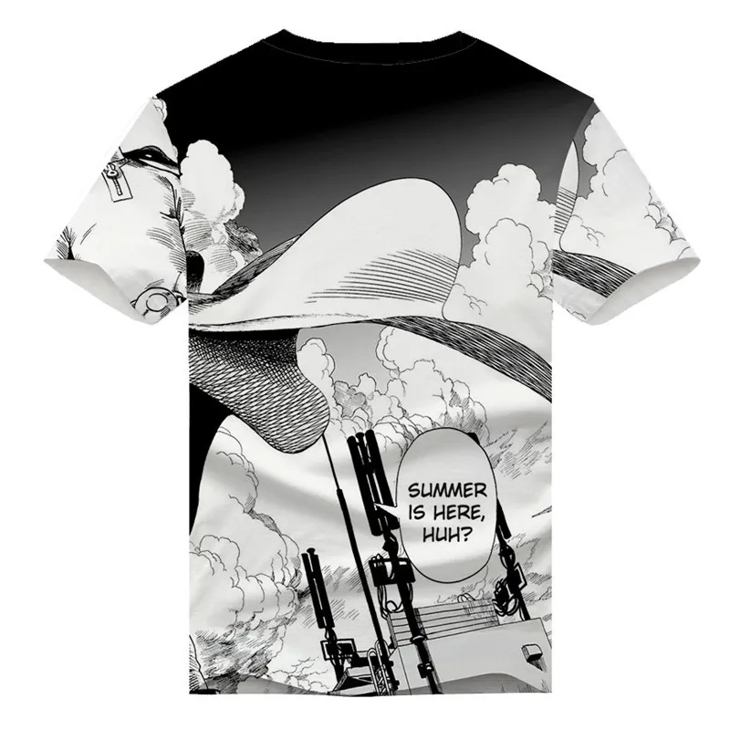 Cosroad Anime One Punch Man Saitama Genos Cosplay T shirt Men Women Short Sleeve Summer Tees Tops (7)
