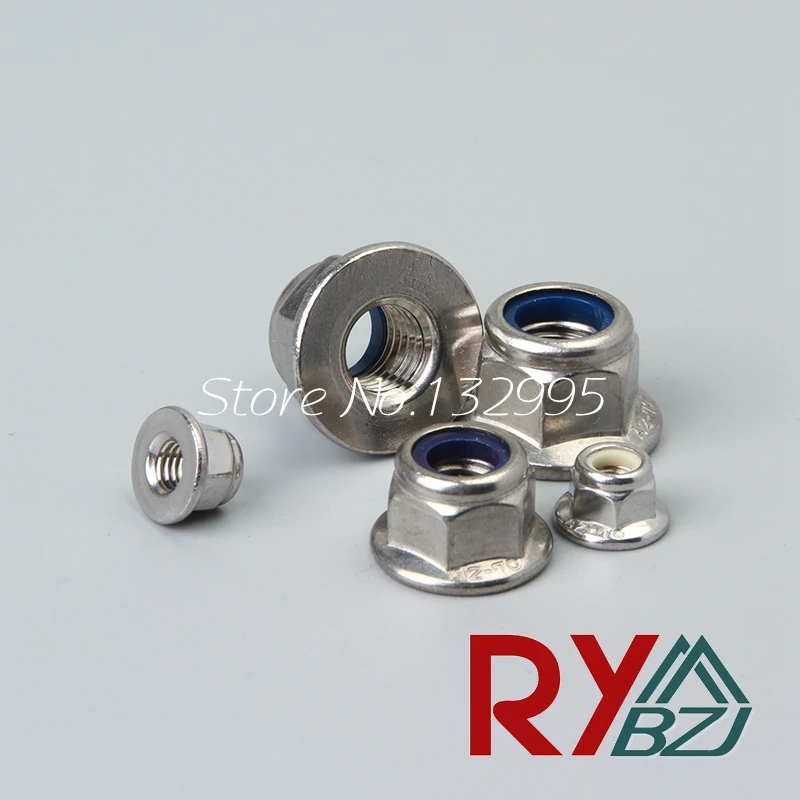M4 M5 M6 M8 M10 M12 Nylon Lock nut,Locking nut,Self lock nut, Stainless