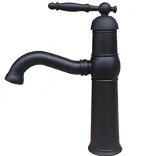 Роскошные масло втирают Бронзовый Гусенек Одиночная Вращающаяся ручка для ванной для кухни для раковины бассейна кран смесители anf284