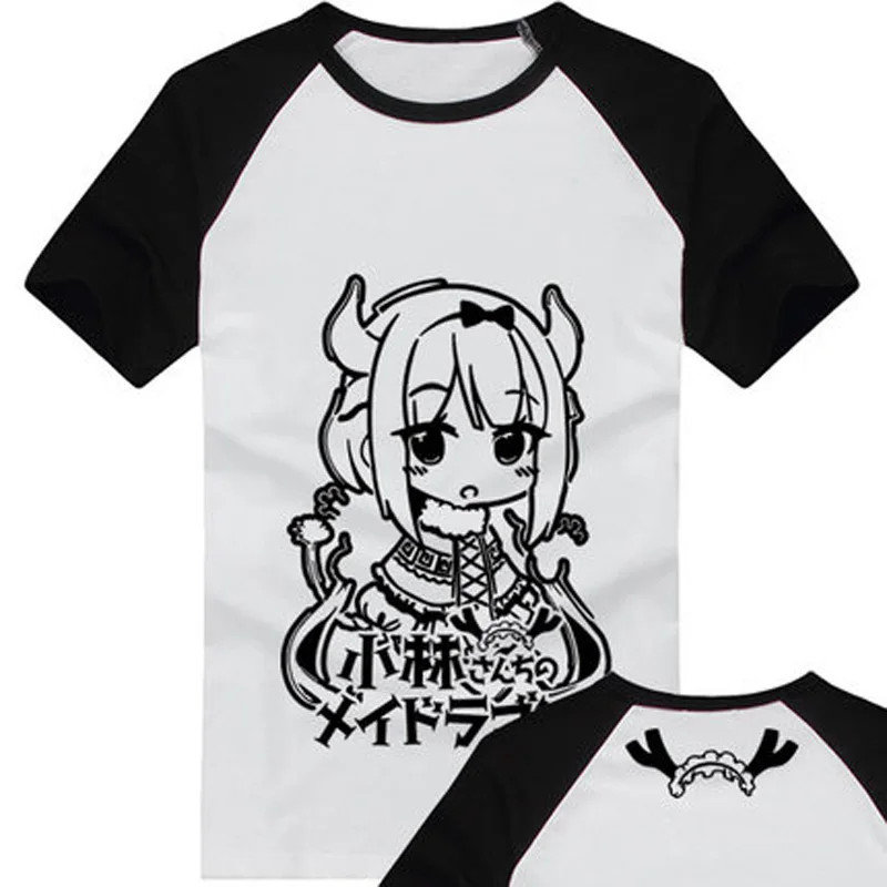 Футболка Kobayashi-san Chi без горничной дракон Kanna топы для косплея футболки аниме