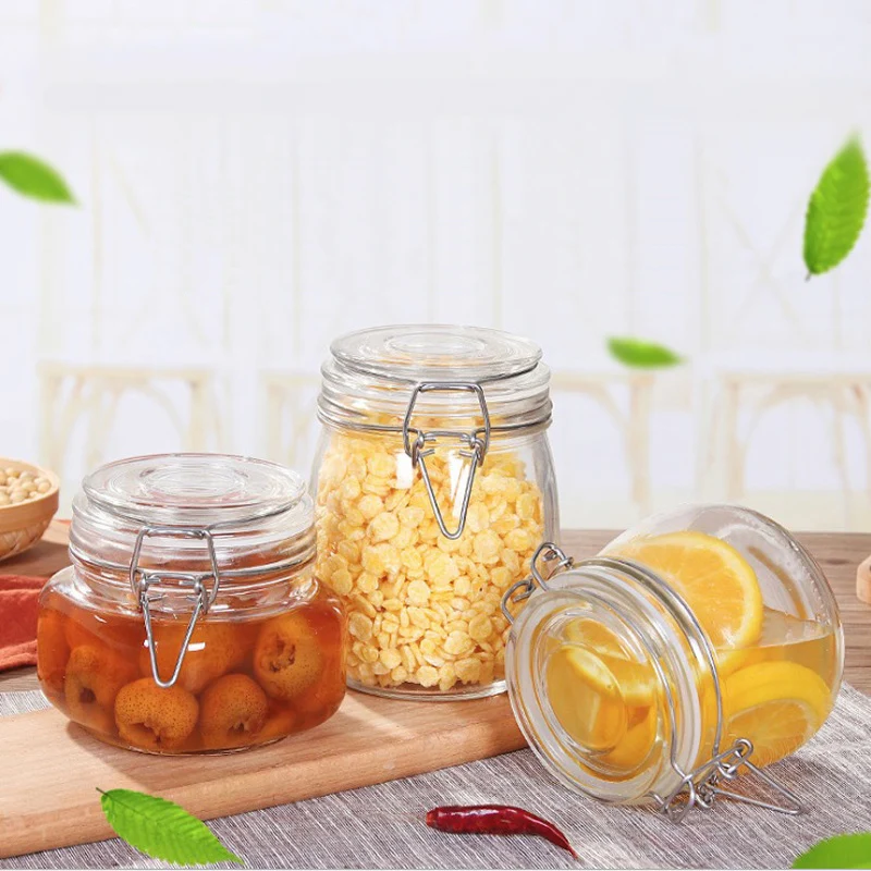 Качественная герметичная стеклянная банка креативная прозрачная кухонная