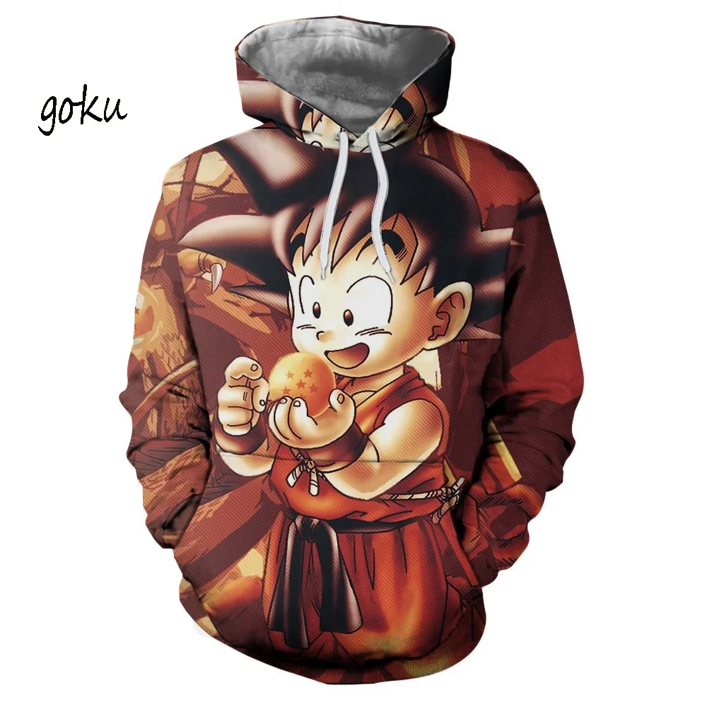 ZOGAA 2019 New Streetwear 3D Hoodie Gothic  Sweatshirt Men Leisure 6 Color Mens Hoodies 3D Goku Hoodie Plus Size S-5XL hoodie