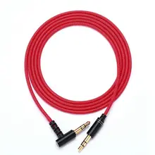 A9 New Style L Shaped Plug Audio Converter Cable Speaker Headset Computer Adapter Cable 3.5MM Male to Male Car AUX Cable(Red)