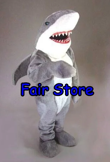 Лучшая цена Fierce серый костюм акулы-талисмана для взрослых Размеры жестокая Акула морских животных te EMS SW114
