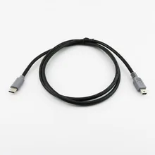1 шт. USB 3,1 тип-c штекер для USB Mini штекер зарядки данных OTG разъем адаптер от мужчины к мужчине кабель 25 см/1 м