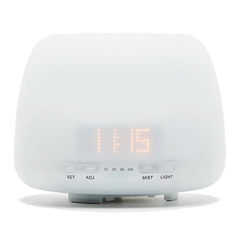 Essential Oil Diffuser Humidifier LED ORANGE Clock With Adjustable