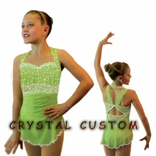 Лидер продаж детей фигурному катанию платья мода бренд Катание на коньках соревнование в катании на коньках платье DR3328