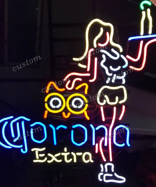 Custom CORONA EXTRA Glass Neon Light Sign Beer Bar