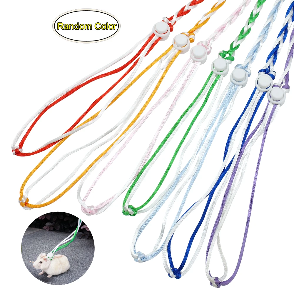 

Adjustable Ferret Hamster Harness Rope Baby Rabbit Mouse Leash Lead Guinea Pig Small Pets Bunny Accessories Goods