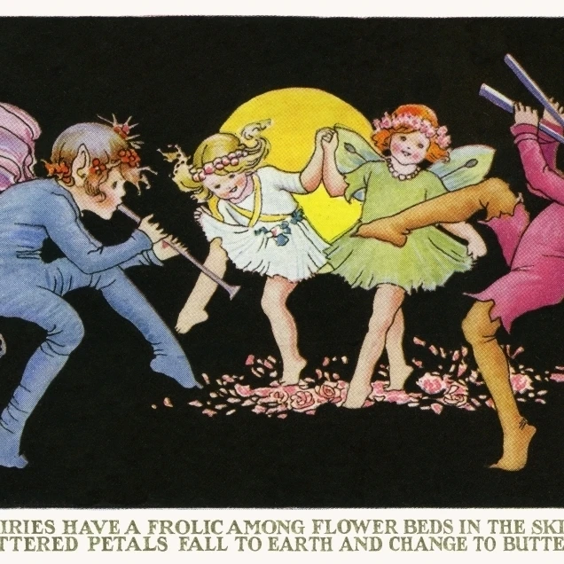 Fairies Frolicking Poster Print By Mary Evans Picture Librarypeter & Dawn Cope Collection (36 X 24)