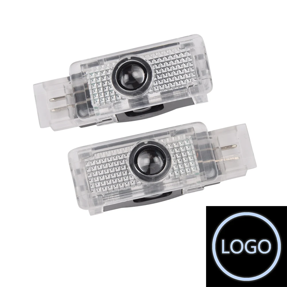 2X سيارة الباب تحذير ضوء شعار العارض LED لمرسيدس بنز W203 C كلاس 2001-2007 الفئة C SLK CLK SLR R171 R199 W209
