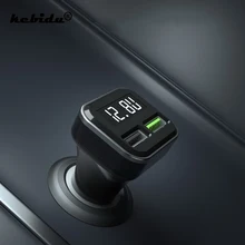 Автомобильное зарядное устройство kebidu QC3.0 с двумя usb-портами для iPhone, samsung, Xiaomi Mi, 9, 8, 2,4 А, быстрое автомобильное зарядное устройство для мобильного телефона, автомобильное USB зарядное устройство