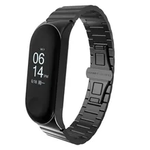 Модные роскошные нержавеющая сталь браслет часы ремешок для Xiaomi Mi группа 3 Mi Группа 3