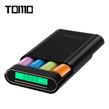 Томо M4 Smart Мощность Зарядное устройство 5 V 2A Мощность Bank Дело C4 X 18650 литий-ионный Батарея Портативный DIY Мощность банка Box Зарядное устройство для 18650 Батарея