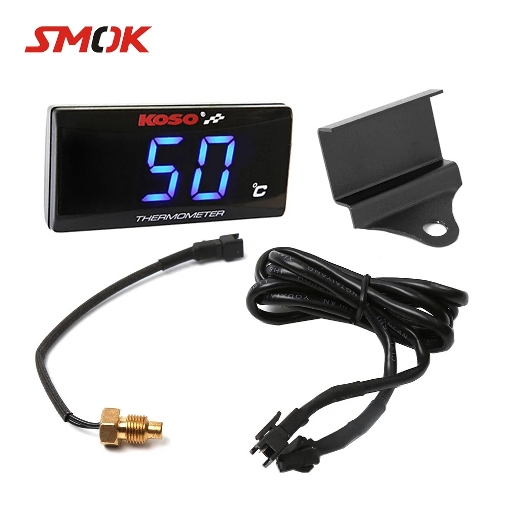 

SMOK For KOSO Yamaha XMAX NMAX TMAX Universal Motor Instruments Thermometer Water Temp Temperature Digital Display Gauge Meter