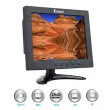 EYOYO S801C Mini 8 “IPS Display LCD HDMl Monitor CCTV De Áudio E Vídeo w/Speaker Para CCTV DVR FPV bancário