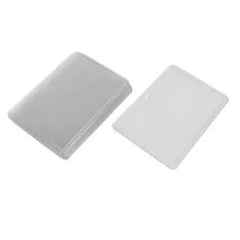 

Clear Plastic Horizontal Business Working Name ID Badge Card Holder