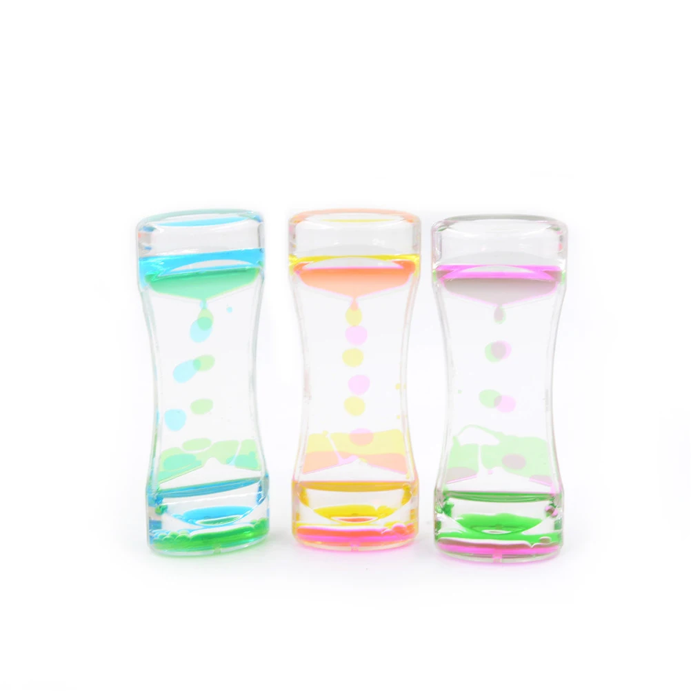

2017 NEW Colorful Oil Clock Liquid Motion Bubble Tumbler Gravity Fun Classic Toy Fidget Timer