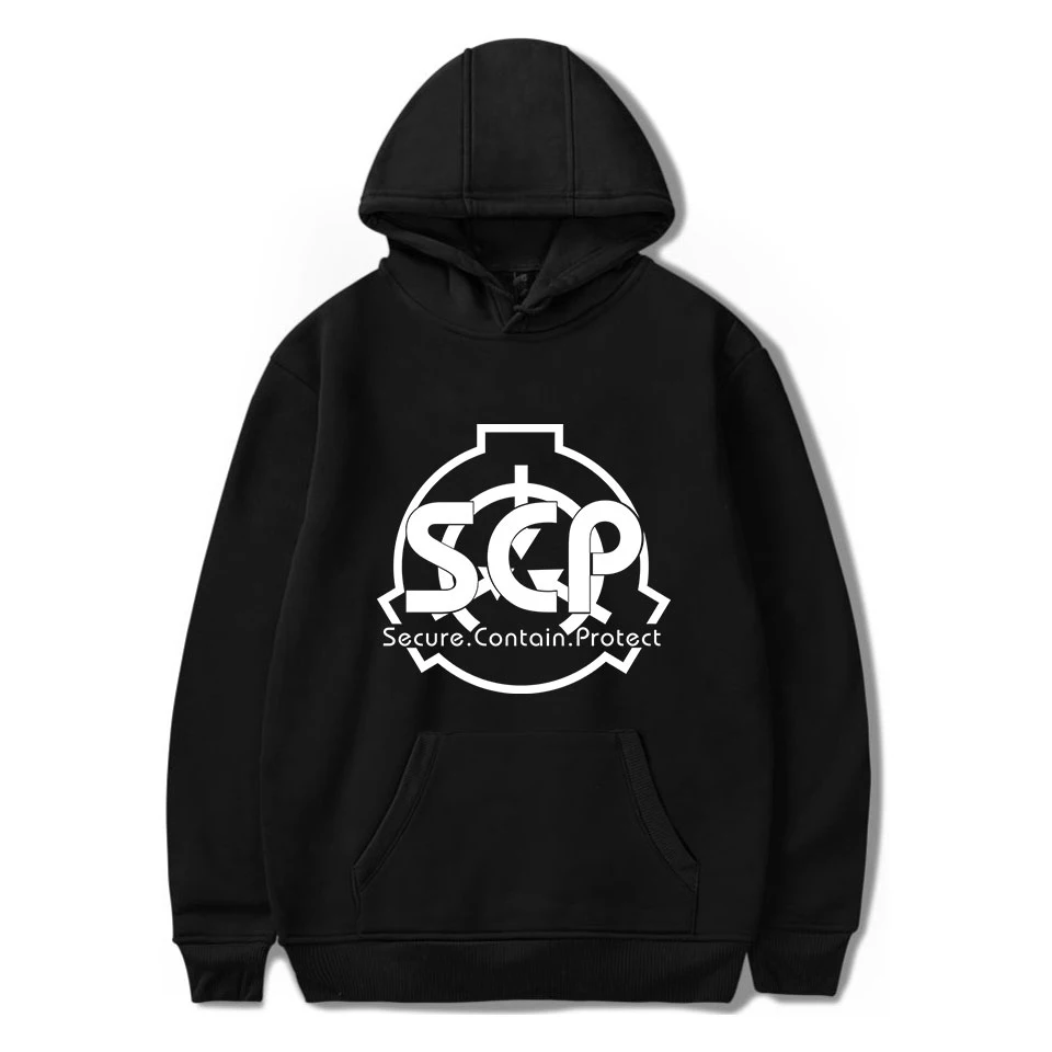 Толстовка SCP Foundation Мужская/Женская модная в стиле хип хоп хлопковая Харадзюку