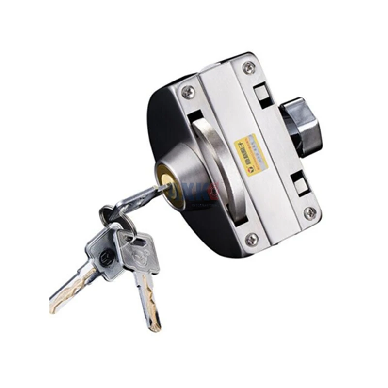 

Free opening 304 stainless steel lock glass door lock C-class lock core double door double open anti-theft