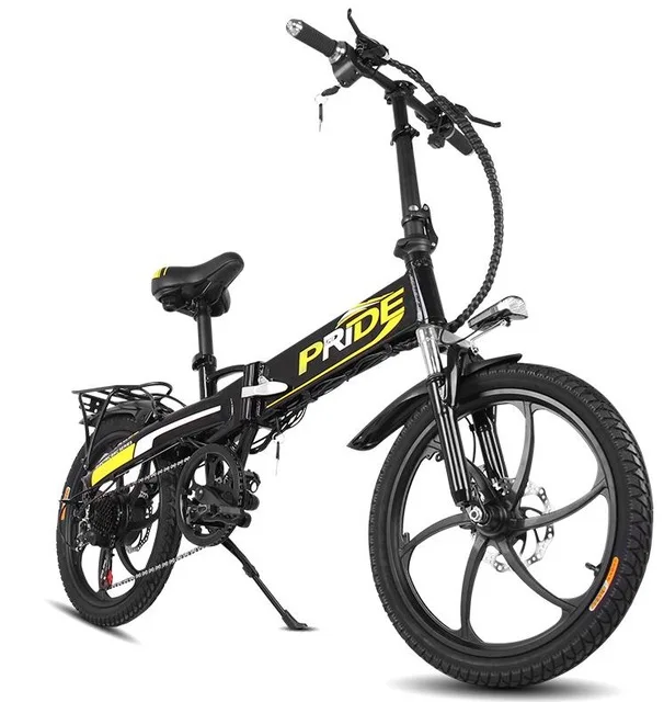 Электрический велосипед, 20 дюймов, 48V12A, литиевая батарея, алюминиевый складной электрический велосипед, 350 Вт, мощная шина, велосипед для снега, горы, электровелосипед - Цвет: C