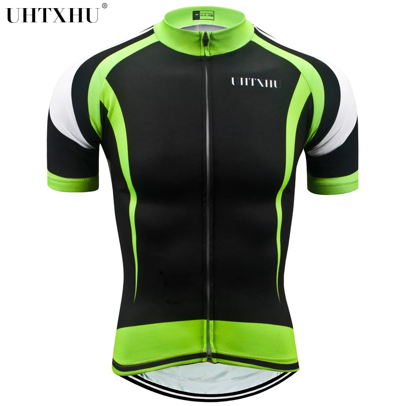 Uhtxhu короткий рукав для мужчин s Велоспорт Джерси Mtb трикотажная велосипедная одежда горный велосипед рубашка Велоспорт/цикл Джерси для мужчин