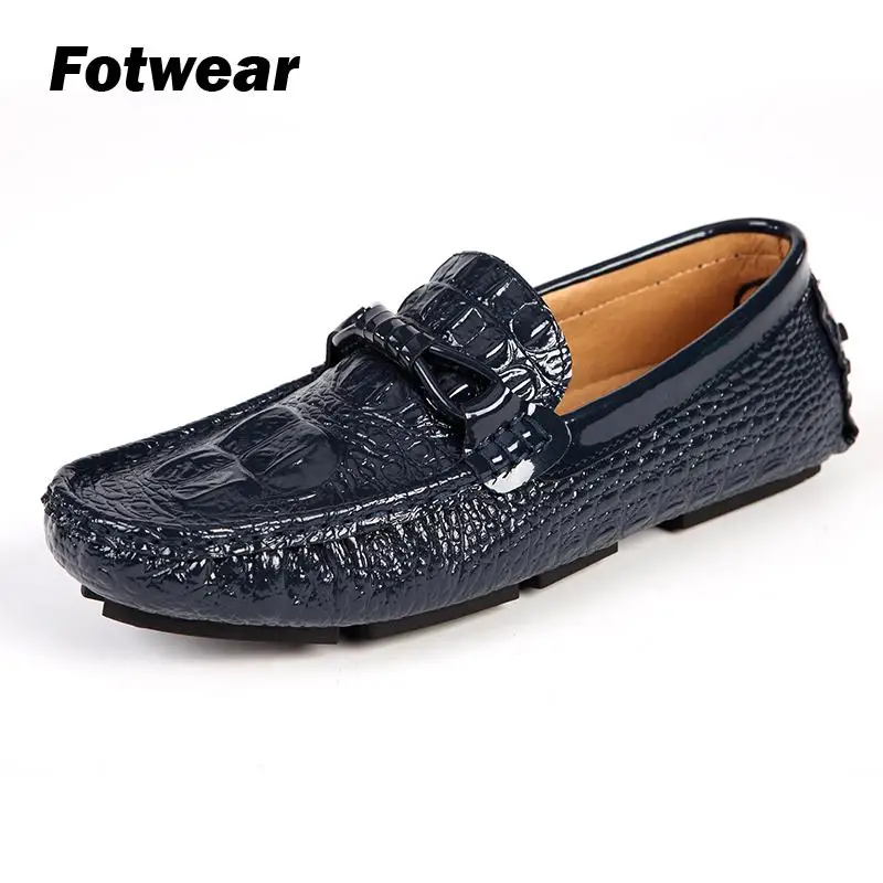 

Men crocodile-like leather loafer Men casual dress shoes Genuine Leather upper with soft outsole Easy walk style fit to suits