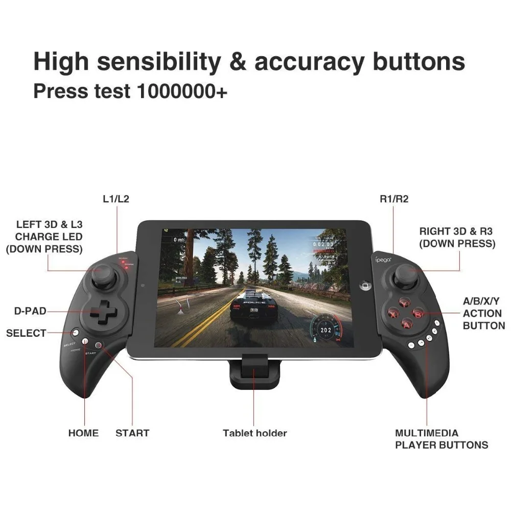 iPega PG 9023 Extendable gamepad Game Controller Bluetooth Wireless