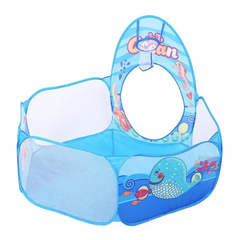 3 в 1 складная палатка детский ползучий игрушечный туннель палатка детский океан мяч бассейн игрушка набор надувной бассейн в сложенном