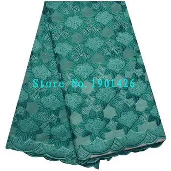 

High quality green Swiss Voile Lace 2017 African Voile Swiss Lace Fabric African Swiss Cotton Voile Lace Fabric Clothe XYX262