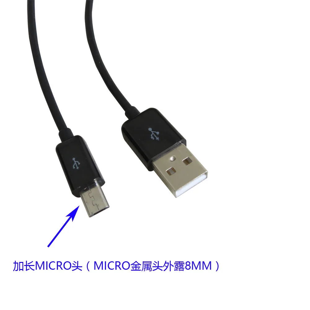 1 м 3 фута micro usb кабель для зарядки и передачи данных с длинным кончиком 8 мм port