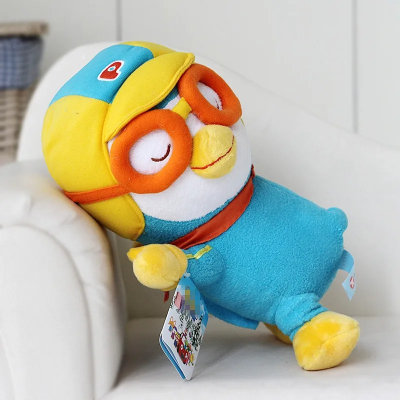 

Korea 32CM Pororo Little Penguin Plush Toys Doll Pororo and His Friends Plush Soft Stuffed Animals Toys Gift for Children Kids