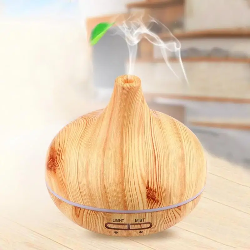 

235ml Air Humidifier Essential Oil Diffuser Ultrasonic Humidifier Aroma Diffuser Atomizer Mist Maker Wood Grain LED Night Light